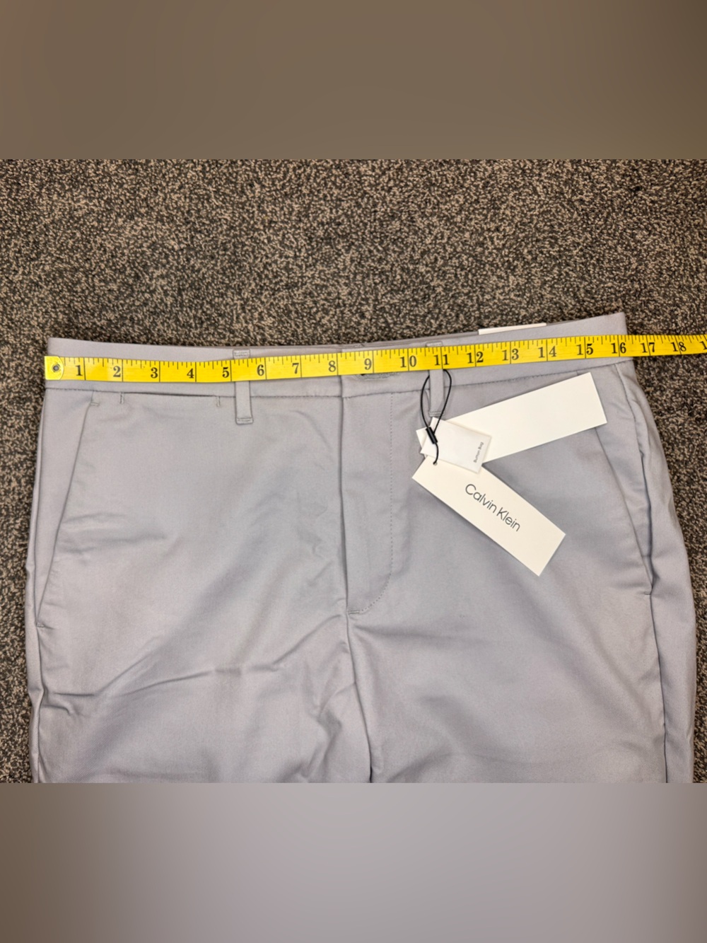 Calvin Klein Men's Gray Dress Pants Classic Flat Front Modern Chino Size 32/30 - Picture 14 of 15